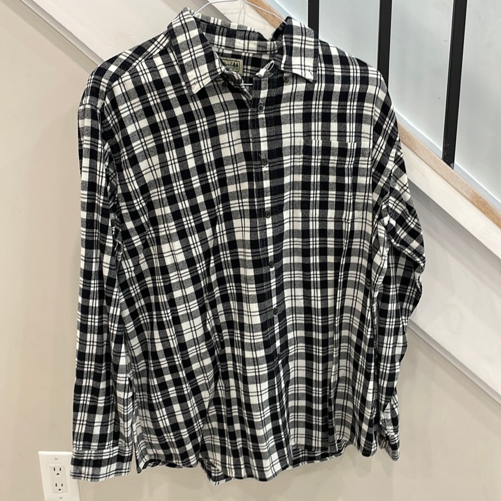 LLBean cotton button down shirt